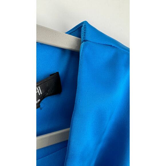 Tadashi Collection Womens Blue Sheath Dress V Neck Size Medium Sleeveless Formal - Picture 11 of 11